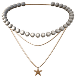 Gold Summer Starfish Necklace!