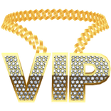 gold VIP chain necklace