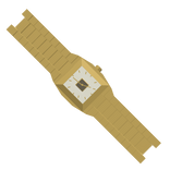 Gold Watch with White Dial  (R6)