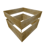 Gold Wide Band Chain Antique Bracelet (Right)