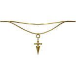 gold y2k hxh judgement chain necklace (1.0)