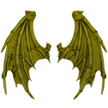 Gold Yellow Cursed Gargoyle Demon Dragon Wings