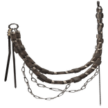 Golden Archival Beaded Metalic Wallet Chain