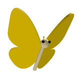 Golden Blue Sky Butterfly