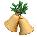 Golden Christmas Holiday Bells (Waist)
