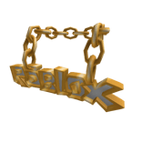 Golden Classic Roblox Logo Chain