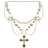 Golden Gothic Cross Necklace