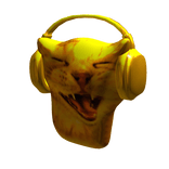 Golden Music Cat