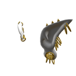 Golden pierced elf ears