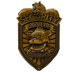 Golden Security Badge 