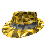 Golden Sparkling Fedora