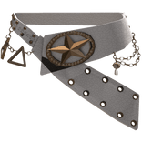 Golden Star Y2K 2000s Leather Belt