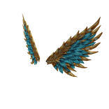 Golden turquoise Wings