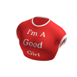 💯Good Girl Red Crop Top💯