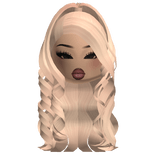 Gorgeous Curly Blonde Ponytail W/ Latina Makeup