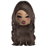 Gorgeous Curly Brown Ponytail W/ Latina Makeup