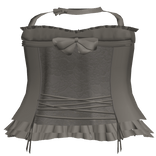 Gorgeous Laced Corset With Bow (Grey