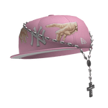 Gorra rosa ajustada NY