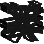 Goth Black Bandage Front