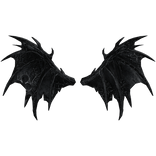 Goth Black Nightmare Wings