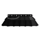 ☆ ꒰ goth black spiky skirt 