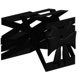 Goth Bow Black Bandage [Right]