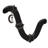 Goth Chained Cat Tail w/ Cross (Black)