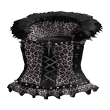 Goth dress w pink leopard print