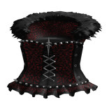Goth dress w red leopard print