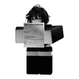 goth girl giving you a job application