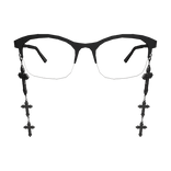 Goth Glasses With Crosses