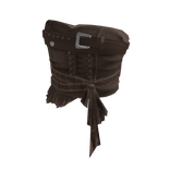 Goth Lace Up Skirt w/ Belt & Sash (Brown)