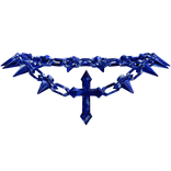 Goth Sapphire Cross Necklace 1.0