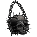 Goth Skull on Shoulder (Black)