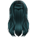 Goth Wicked Witch Vamp Wavy Hair (teal)