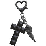 Gothic Angel Wing Cross Charm v1