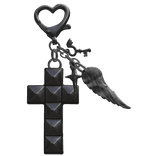 Gothic Angel Wing Cross Charm v2