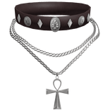 Gothic Ankh Choker Necklace 