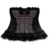 gothic babydoll polka dot front bow
