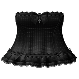 gothic babydoll polka dot front bow