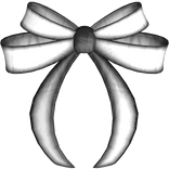 Gothic Black and White Hair Lace Bow