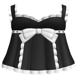 ♱ ┊ gothic black and white ruffled doll dress v2