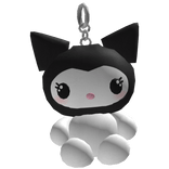 Gothic Black Jester Plushie Keychain