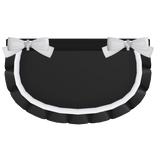 ♰ gothic black maid apron with bows 3.0