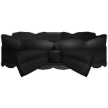 ♱ ┊ gothic black ruffled doll bow collar