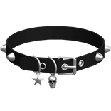 ⛧ Gothic Black Skull Spiked Choker (3.0)