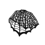 Gothic Black Spider Web Halloween Cape