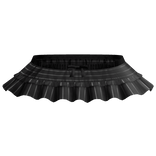 gothic black striped layered ruffle skirt bow 3.0