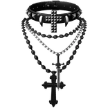 gothic black vamp choker & layered necklaces 3.0
