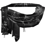Gothic Black Vintage Ratty Neck Scarf